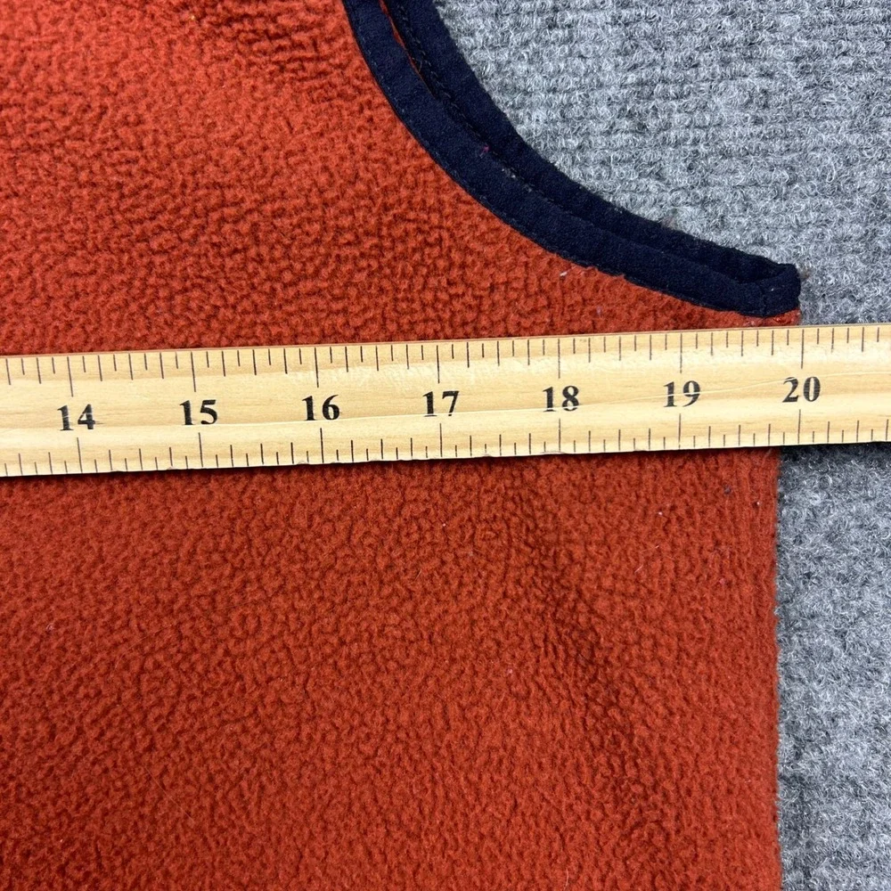 North Face Campshire Fleece Vest Mens Small Orange Sherpa Full Zip Gorpcore‎